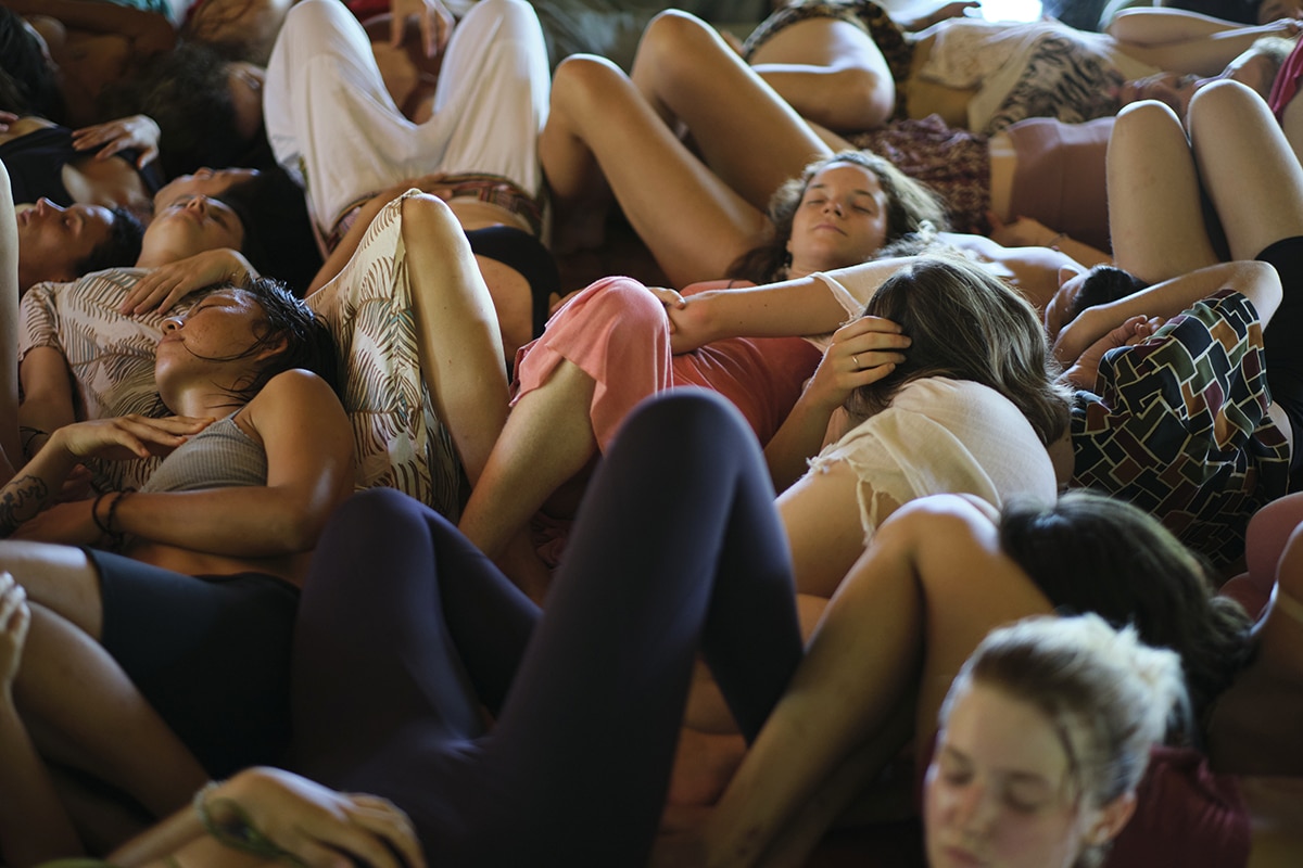 Meditation silence stillness retreat Pachamama Costa Rica spiritual awareness Community village emotional healing emotions wellness health mystery school womb flower women tantra