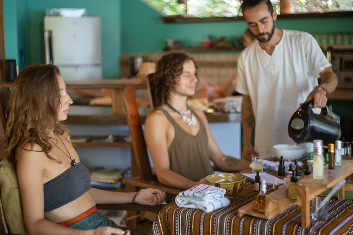 meditation silence stillness retreat Pachamama Costa Rica spiritual awareness Community village emotional healing emotions wellness health modern science Wim Hof breath work therapy yoga Superfood Lucia Light Therapy ice bath cleanse eco village